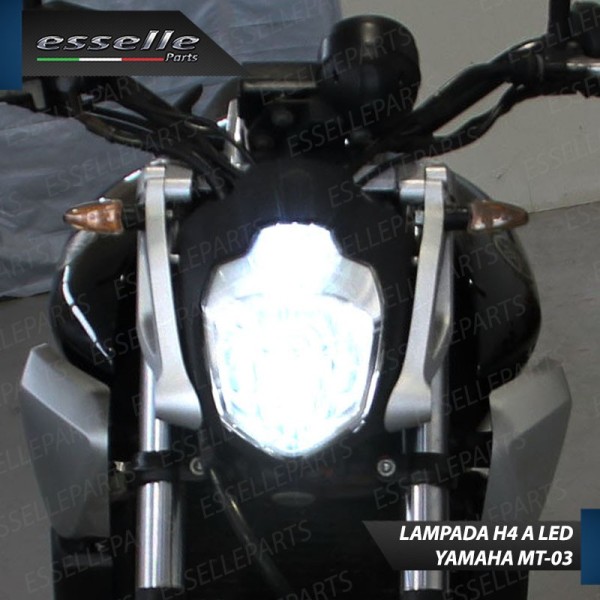 Lampada Singola H4 LED 4000 Lumen per YAMAHA MT-03 2006-2014