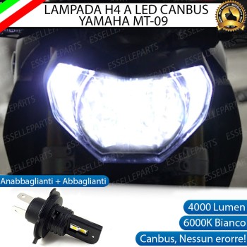 Lampada Singola H4 LED 4000 Lumen per YAMAHA MT-09 2013-2015