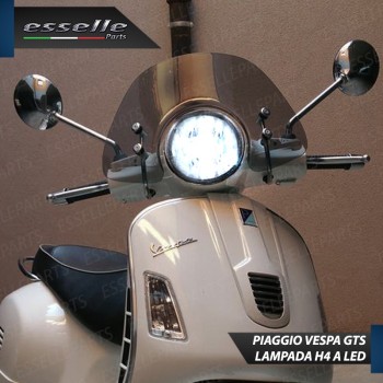 Lampada Singola H4 LED 4000 Lumen per VESPA GTS 300 2010-2014