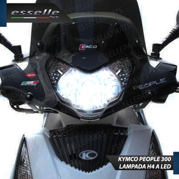 Lampada Singola H4 LED 4000 Lumen per KYMCO People 300i 2010-2017 GT