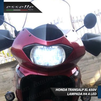 Lampada Singola H4 LED 4000 Lumen per HONDA Transalp XL 650V 2000-2004