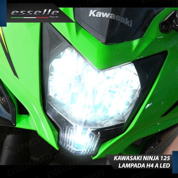 Lampada Singola H4 LED 4000 Lumen per KAWASAKI Ninja 125 2021