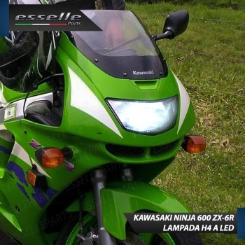 Lampada Singola H4 LED 4000 Lumen per KAWASAKI Ninja 600 ZX-6R 1998-1999