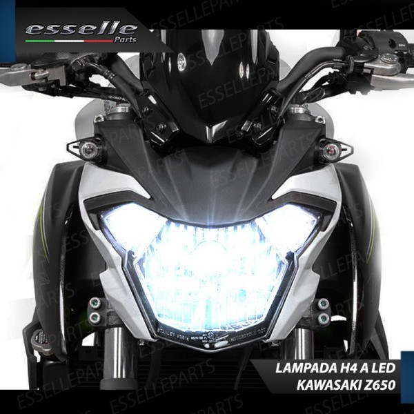 Lampada Singola H4 LED 4000 Lumen per KAWASAKI Z 650 2017-2019