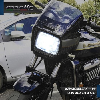 Lampada Singola H4 LED 4000 Lumen per KAWASAKI ZRX 1100 2001