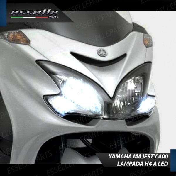 Lampada Singola H4 LED 4000 Lumen per YAMAHA Majesty 400 2009-2014