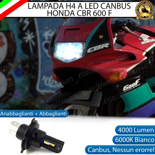 Lampada Singola H4 LED 4000 Lumen per HONDA CBR 600 F 1991-1994