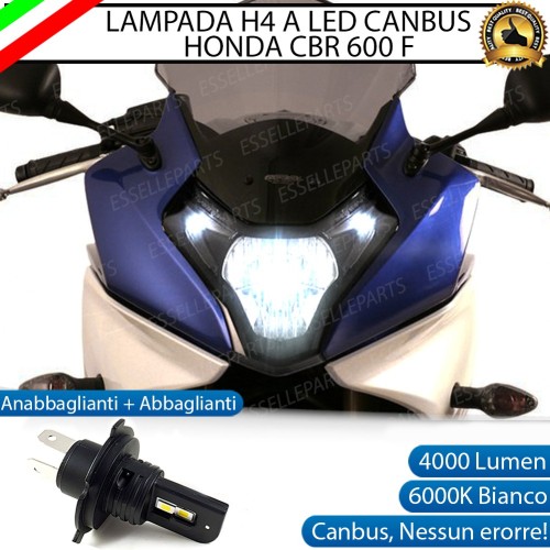 Lampada Singola H4 LED 4000 Lumen per HONDA CBR 600 F 2011-2013