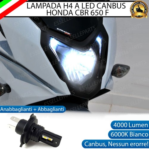 Lampada Singola H4 LED 4000 Lumen per HONDA CBR 650 F 2014-2017 ABS