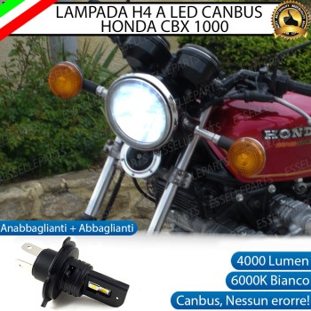 Lampada Singola H4 LED 4000 Lumen per HONDA CBX 1000 1978-1981 Lampada Singola H4 LED 4000 Lumen per HONDA CBX 1000 1978-1981