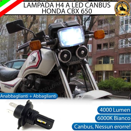 Lampada Singola H4 LED 4000 Lumen per HONDA CBX 650 1985-1987 SCF