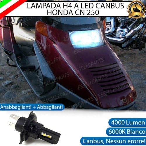 Lampada Singola H4 LED 4000 Lumen per HONDA CN 250 1991-2001