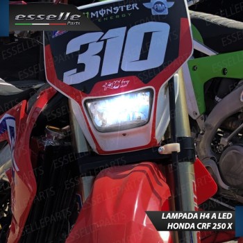 Lampada Singola H4 LED 4000 Lumen per HONDA CRF 250 X 2016 G Enduro Lampada Singola H4 LED 4000 Lumen per HONDA CRF 250 X 2016 G Enduro