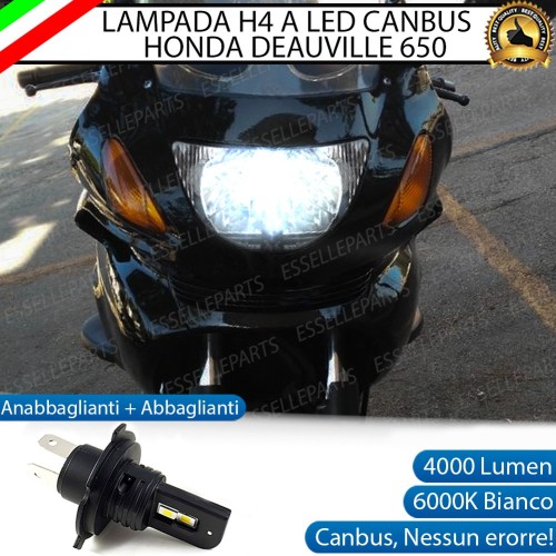 Lampada Singola H4 LED 4000 Lumen per HONDA Deauville 650 2002-2005