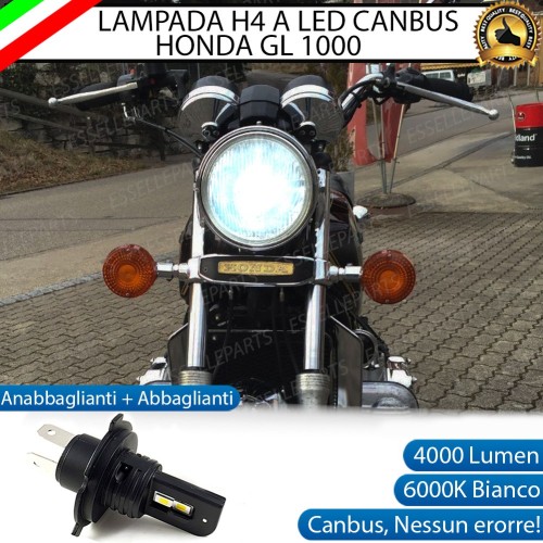 Lampada Singola H4 LED 4000 Lumen per HONDA GL 1000 1980