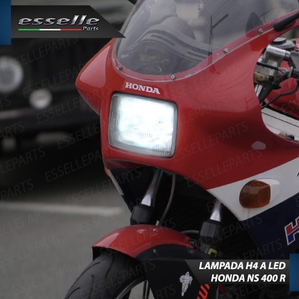 Lampada Singola H4 LED 4000 Lumen per HONDA NS 400 R 1986-1988