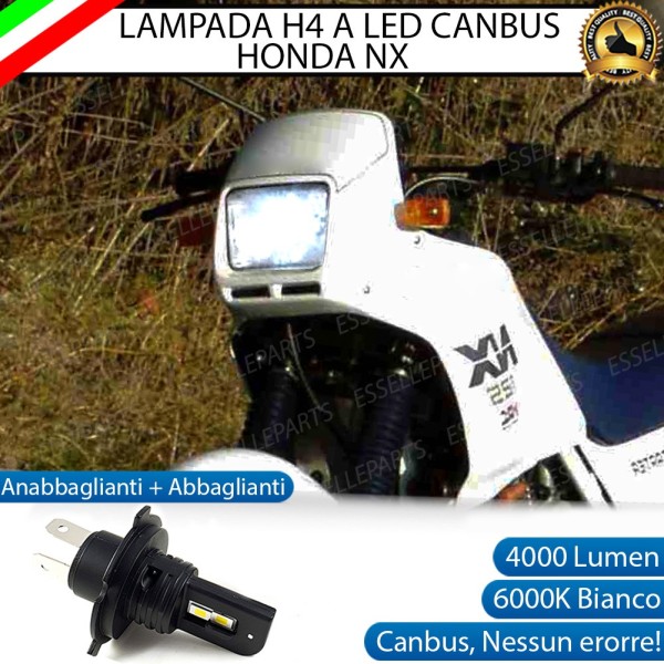 Lampada Singola H4 LED 4000 Lumen per HONDA NX 125 1990-1993 F