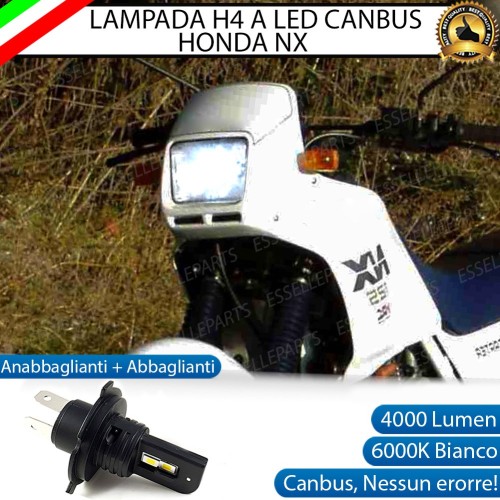 Lampada Singola H4 LED 4000 Lumen per HONDA NX 650 Dominator 1988-1990