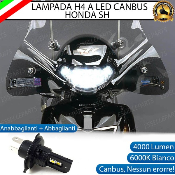 Lampada Singola H4 LED 4000 Lumen per HONDA SH 125 2000-2004