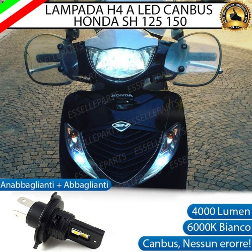 Lampada Singola H4 LED 4000 Lumen per HONDA SH 150 2005-2008 i