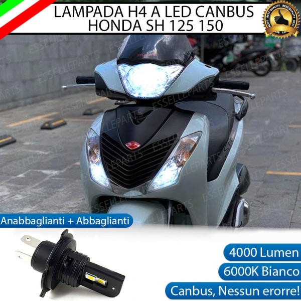 Lampada Singola H4 LED 4000 Lumen per HONDA SH 150 2009-2012 i