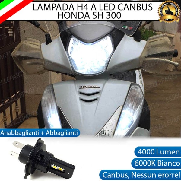 Lampada Singola H4 LED 4000 Lumen per HONDA SH 300 2013-2014 i Sport