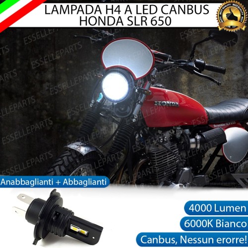 Lampada Singola H4 LED 4000 Lumen per HONDA SLR 650 1996-1999