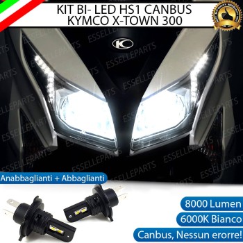 Coppia Lampade HS1 LED 8000 Lumen per KYMCO X-Town 125 2016-2020 CBS