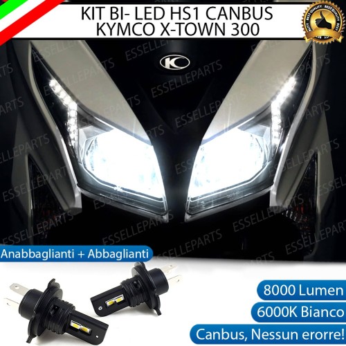 Coppia Lampade HS1 LED 8000 Lumen per KYMCO X-Town 300i 2016-2020 City