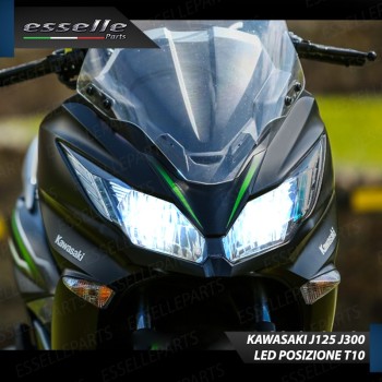 Coppia Lampade HS1 LED 8000 Lumen per KAWASAKI J 300 2014-2016 ABS