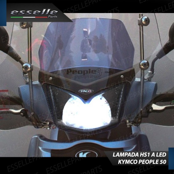 Lampada Singola HS1 LED 4000 Lumen per KYMCO People 50 2007-2017 2T