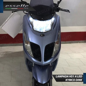 Lampada Singola HS1 LED 4000 Lumen per KYMCO Dink 125 2007-2017 DD