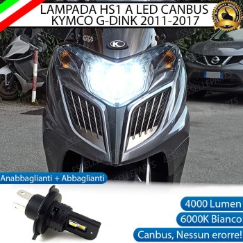 Lampada Singola HS1 LED 4000 Lumen per KYMCO G-Dink 300i 2011-2017