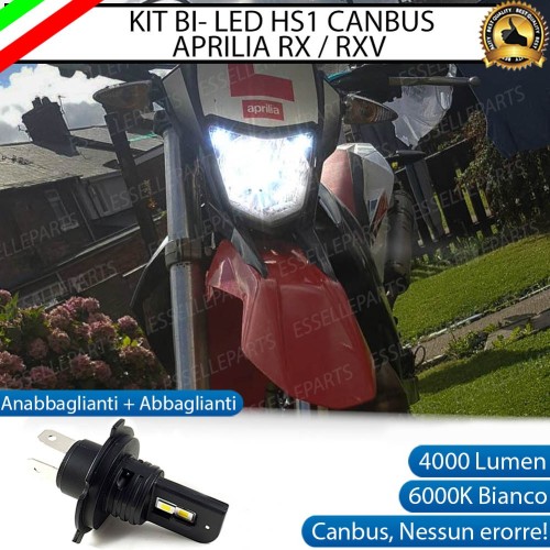 Lampada Singola LED HS1 4000 Lumen per APRILIA RX 125 2018-2020