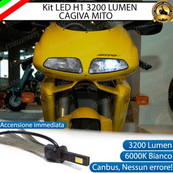 Kit Full LED Lampada H1 3200 LUMEN Anabbagliante Mito 125 1994-1996 EV