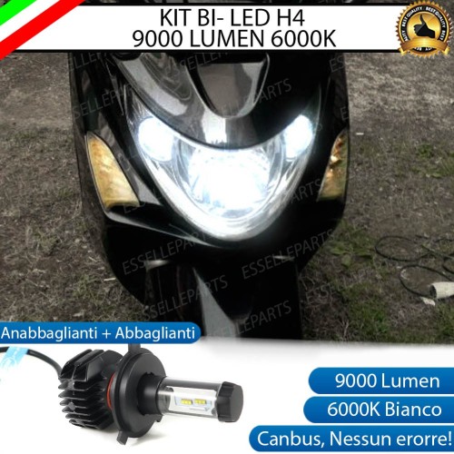 Kit Full LED Lampada H4 9000 LUMEN 6000K KYMCO Xciting 300i 2008-2011