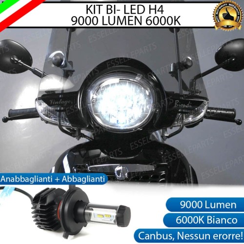 Kit Full LED Lampada H4 9000 LUMEN 6000K Aprilia Scarabeo 200 2007-2012