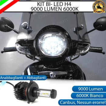 Kit Full LED Lampada H4 9000 LUMEN 6000K Aprilia Scarabeo 200 2011-2016 i.e.