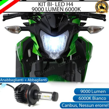 Kit Full LED Lampada H4 9000 LUMEN Anabbagliante Abbagliante Kawasaki Z 125 2021
