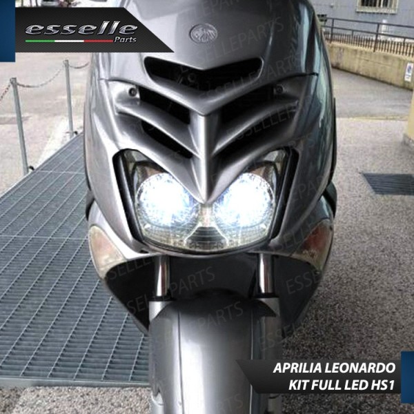 Kit Full LED HS1 18000 LUMEN Anabbagliante Abbagliante Aprilia Leonardo 125 1996-2002