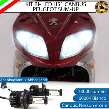 Kit Full LED Coppia H4 18000 Lumen 6000K bianco per PEUGEOT Sum-up 125 2008-2011