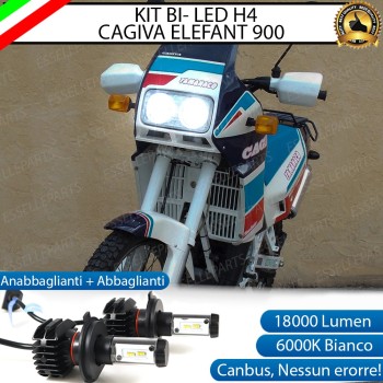 Kit Full LED Lampade H4 18000 LUMEN Cagiva Elefant 900 1990-1993 IE