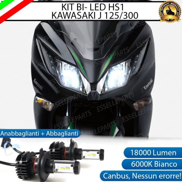 Kit Full LED HS1 18000 Lumen Anabbaglianti Abbaglianti per KAWASAKI J 300 2017-2021