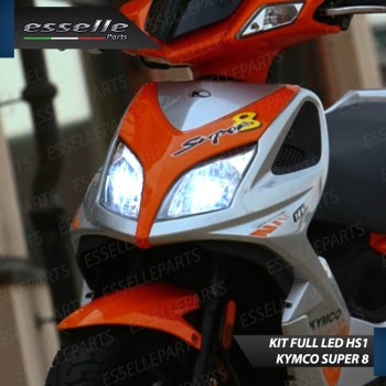Kit Full LED HS1 18000 Lumen Anabbaglianti Abbaglianti per KYMCO Super 8 125 2008-2013