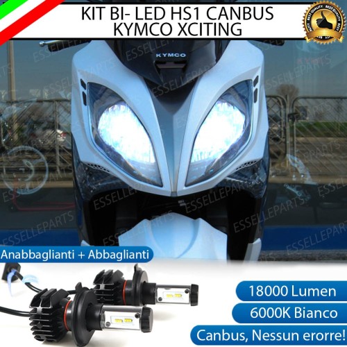Kit Full LED Coppia HS1 18000 Lumen per KYMCO Xciting 400i 2016-2020 ABS