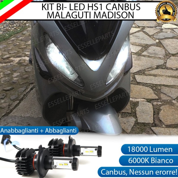 Kit Full LED Coppia HS1 18000 Lumen per MALAGUTI Madison 125 2002-2006 4T