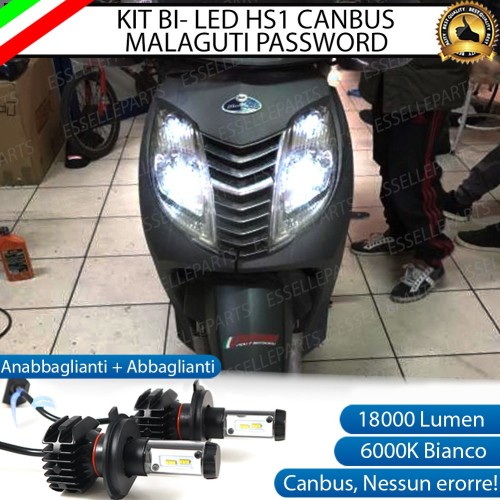 Kit Full LED Coppia HS1 18000 Lumen per MALAGUTI Password 250 2005-2006 GK