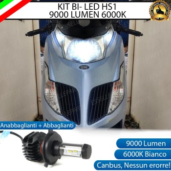 Kit Full LED HS1 9000 Lumen Anabbaglianti Abbaglianti per KYMCO Dink 50 2007-2013