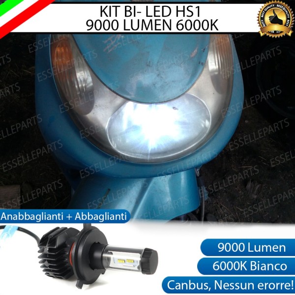 Kit Full LED HS1 9000 Lumen Anabbaglianti Abbaglianti per PEUGEOT Looxor 50 2001-2006