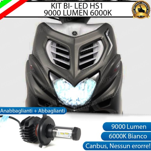 Kit Full LED Lampada HS1 9000 Lumen per Yamaha Aerox 50 DAL 2007 IN POI